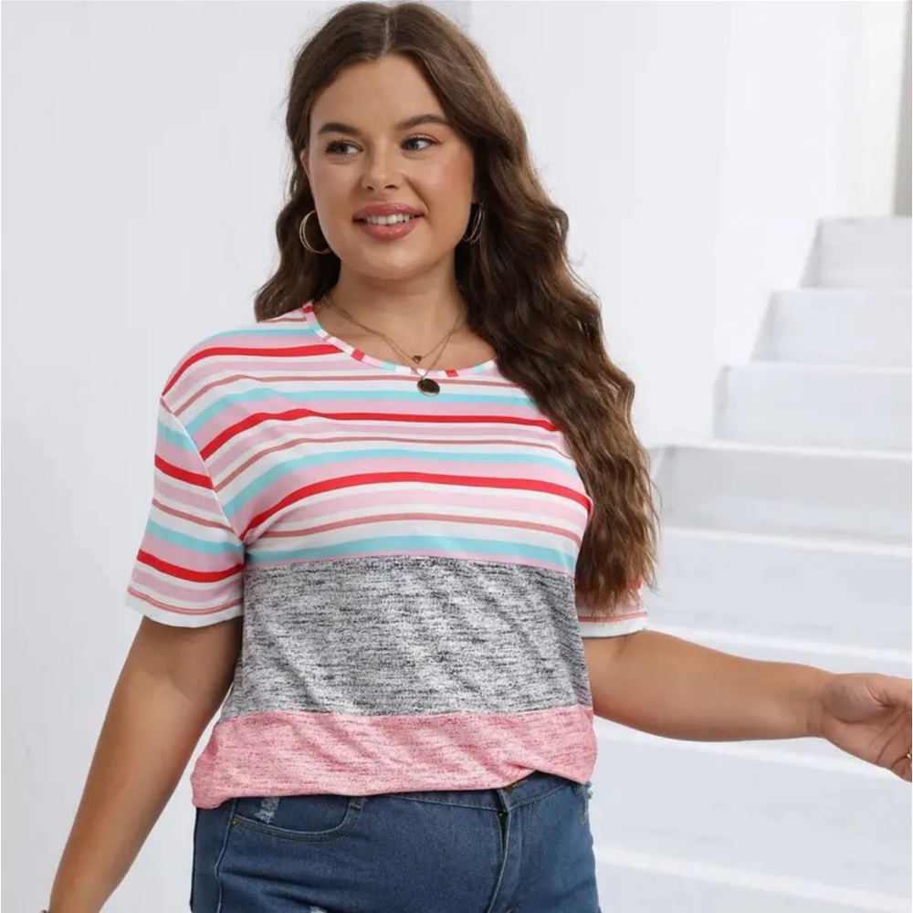 Womens plus size casual t-shirt